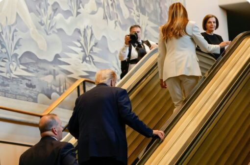 UN denies sabotage after Trump's escalator malfunction 