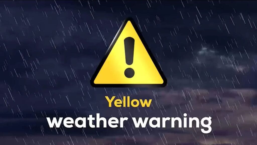 UK yellow weather
